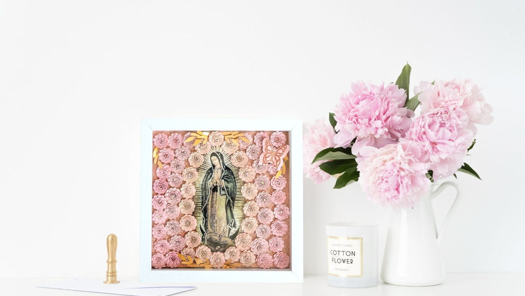 Virgin Mary Personalized Shadow Box
